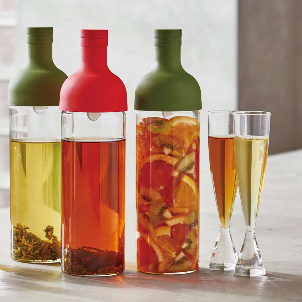 Eistee Glasflasche mit Filter